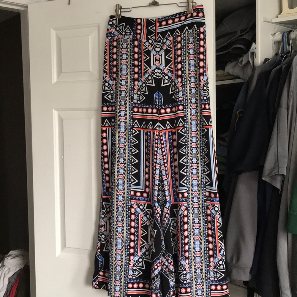 Fun Print Wide Leg Pant